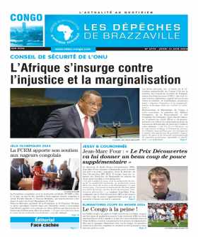 Cover Les Dépêches de Brazzaville - 4772 