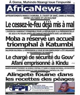 Cover Africa News RDC - 2218 