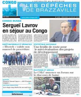 Cover Les Dépêches de Brazzaville - 4296 