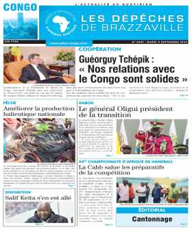 Cover Les Dépêches de Brazzaville - 4585 