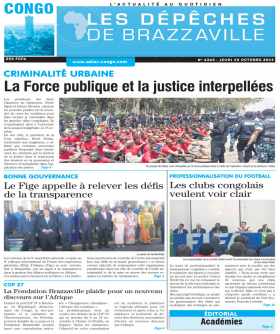 Cover Les Dépêches de Brazzaville - 4362 