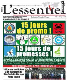Cover L'Essentiel du Cameroun - 281 