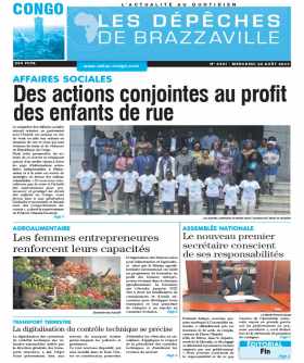 Cover Les Dépêches de Brazzaville - 4321 