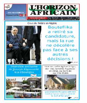 Cover L'horizon Africain - 000 