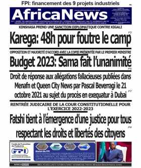 Cover Africa News RDC - 2168 